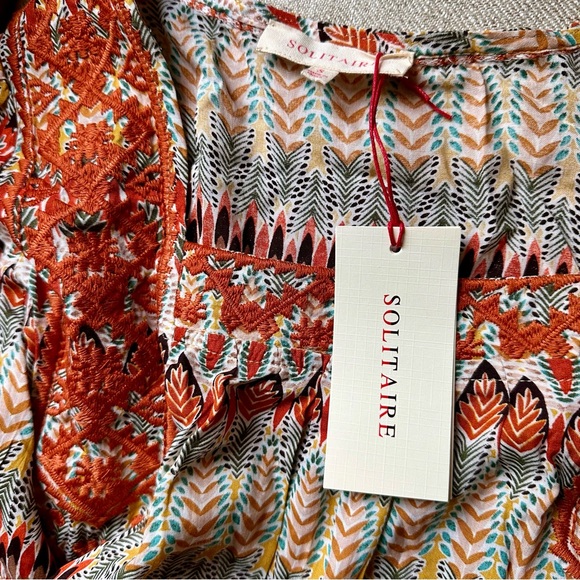Solitaire Multicolor Patterned Tunic - Picture 5 of 6